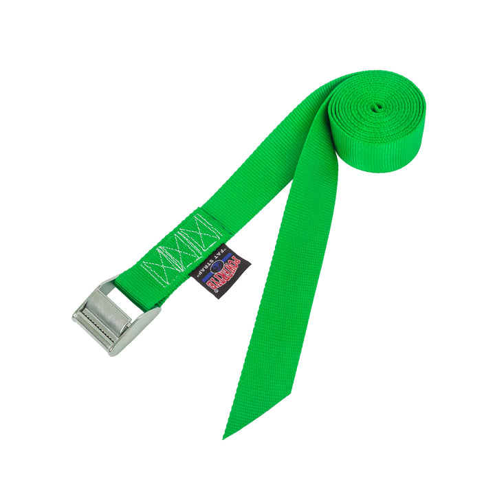 1.5in Stainless Steel WIDE Lashing Strap for boats, trailers, trucks, battery boxes, ladders, coolers and wheelchairs#color_green