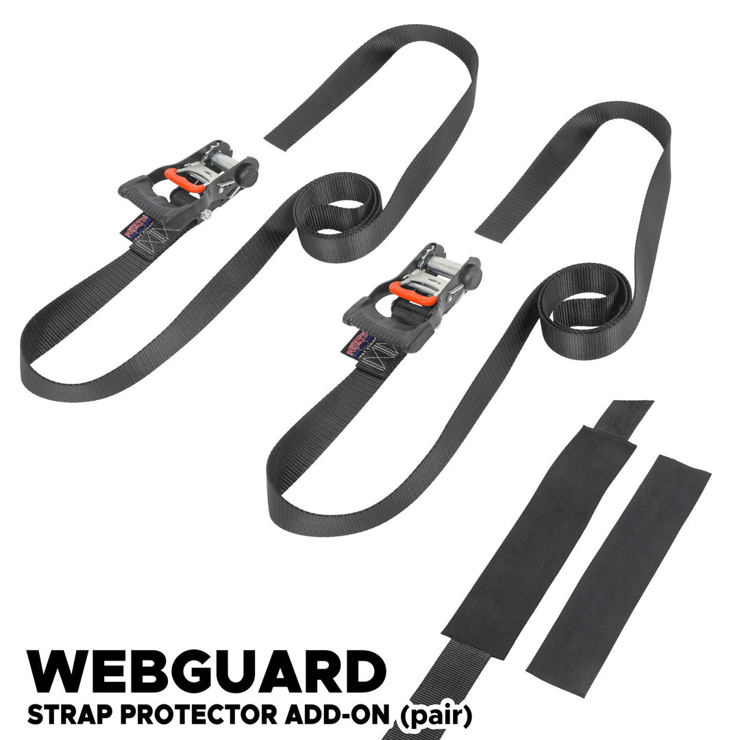 BOGO 1.5in Ergonomic Endless ratchet for motorcycles, atvs scooters and cargo WITH WEBGUARD#length_10-ft