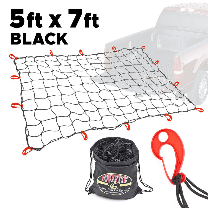 5ft x 7ft Large Truck Bed Net with Latch Hooks and optional Storage Bag#storage-bag-add-on_storage-bag