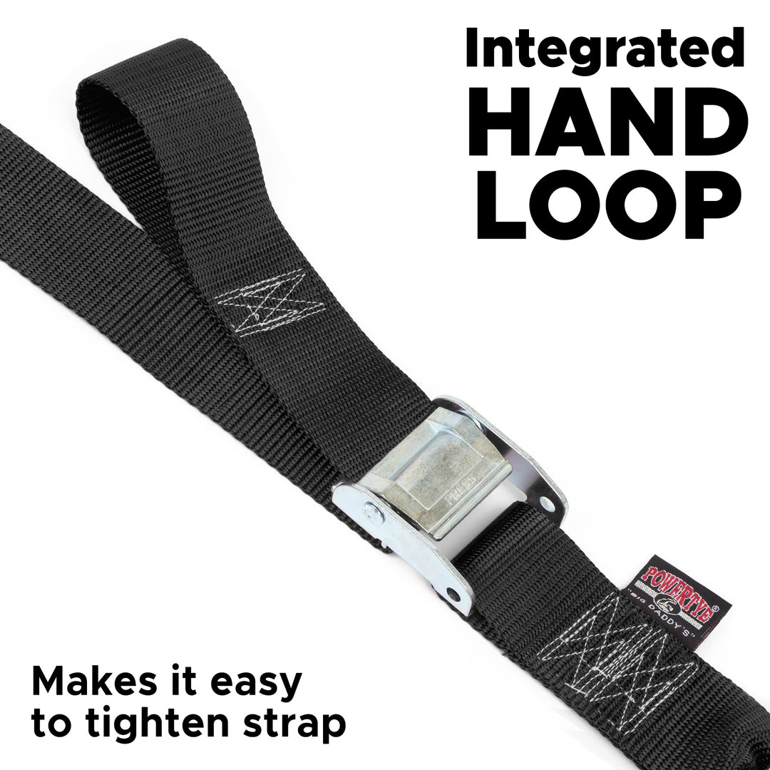 1 inch Cam Buckle Strap with S Hook and Loop